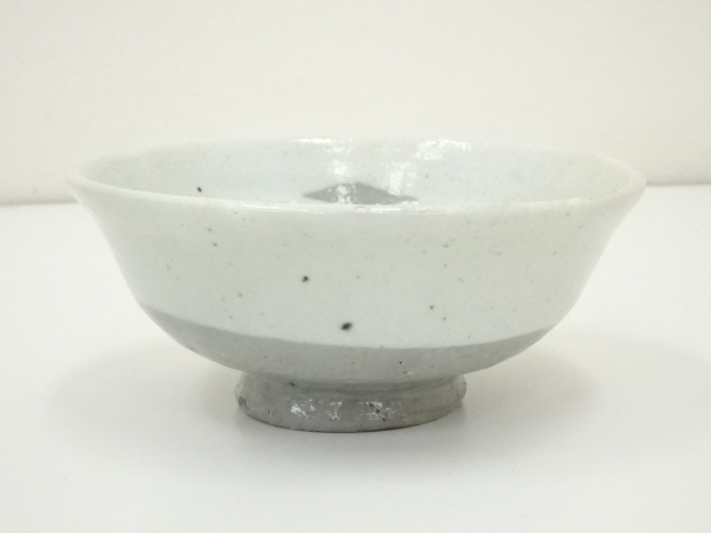 JAPANESE TEA CEREMONY / TEA BOWL CHAWAN / TWO COLORS GLAZE